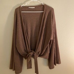 Lush open/tie cardigan